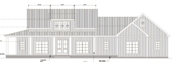 Plan render front view