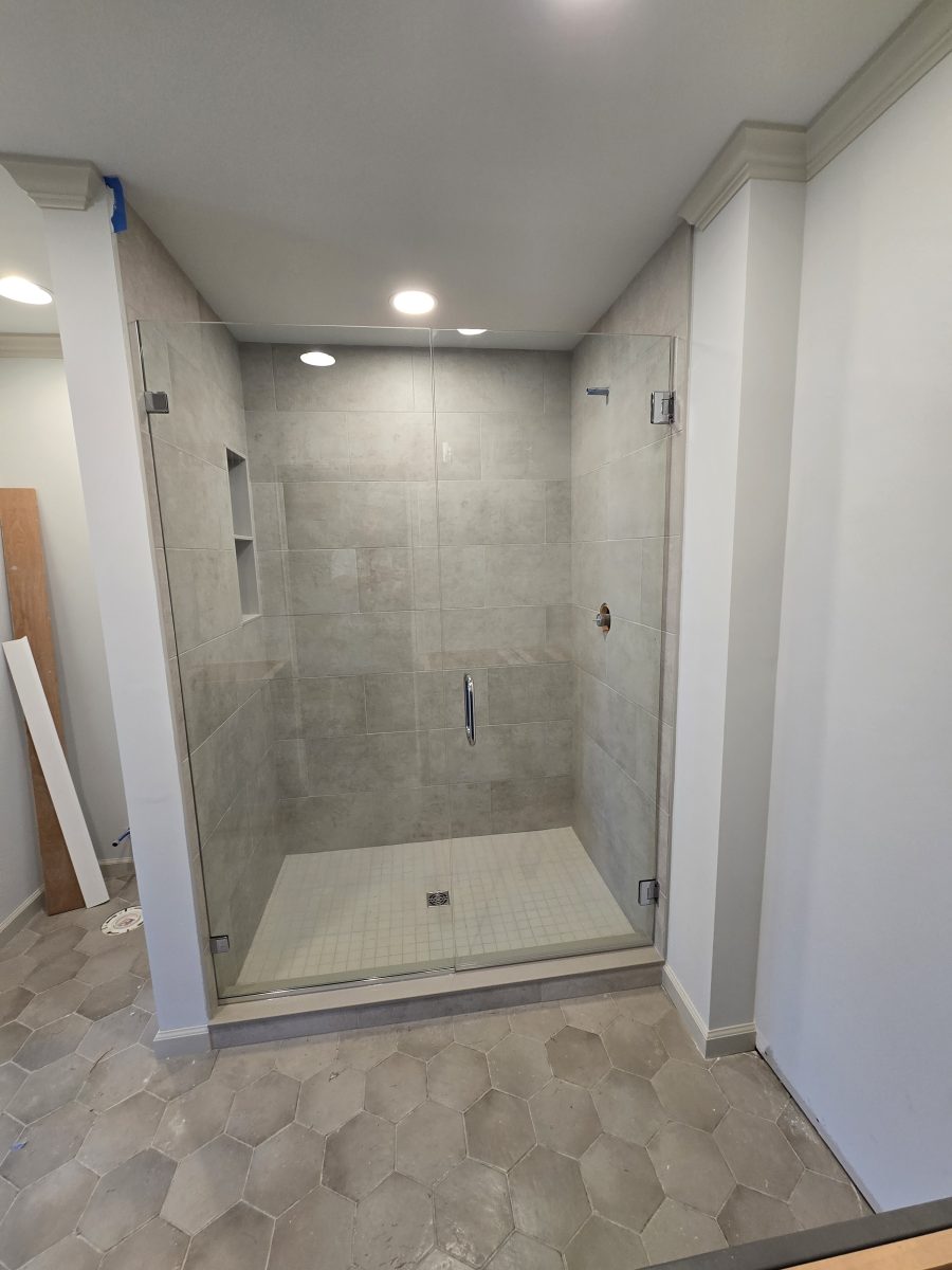 Custom tile shower